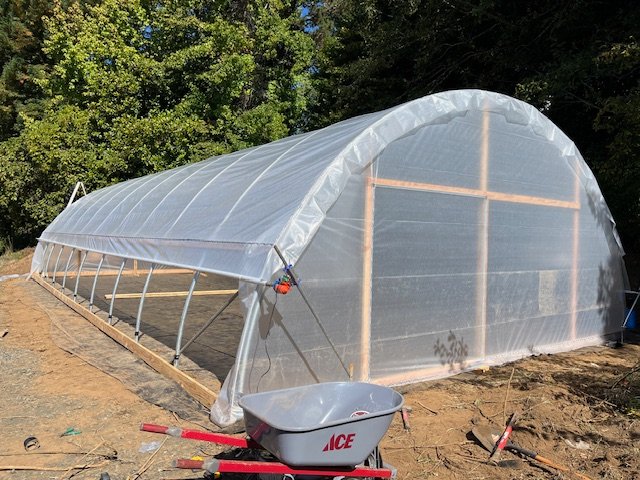 24' greenhouse with end-walls built in Salem Oregon