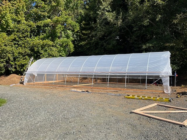 24' greenhouse with roll-up side-walls